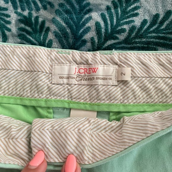 Mint Green J Crew Shorts - Picture 3 of 3